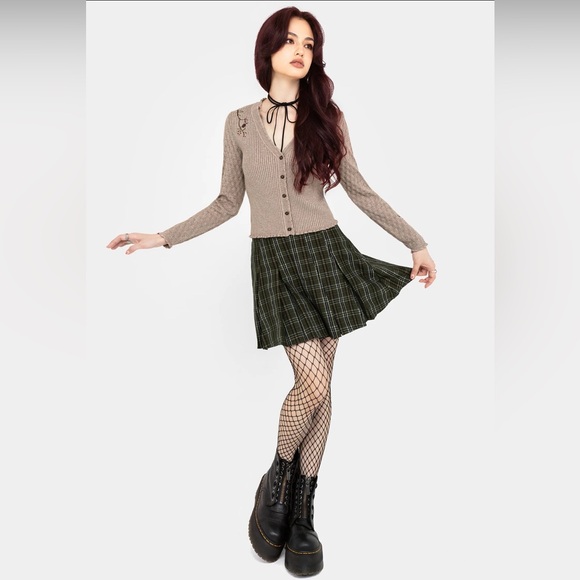 Disturbia Tantra Floral Beetle Embroidered Cardigan size XL - Picture 4 of 9